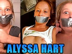 Tiny Redhead Alyssa Hart Duct Tape Gagged In Three Sizzling Gag Fetish Videos