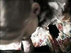Teen climax in satin gown and satin gloves - remake vid