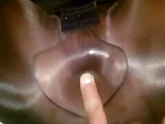 My wifes glossy wolford tights finger fucked 