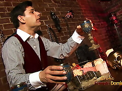 He drills all his shop clerks for fun, so they can keep their jobs