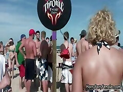 Several hot busty amateur girls flashing part4