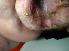 Very old grannie peeing