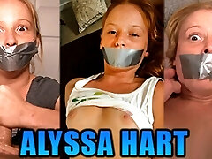 Tiny Redhead Alyssa Hart Duct Tape Gagged In Three Hot Gag Fetish Movies