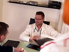 Sexy Slutty Sandy-haired Nurse Valerie Rose Get Double Tucked in The Medical Room 1920x1080 4000k