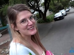 HD POV video of Riley Rose with natural tits railing a man rod