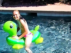 DavidNudes - Amanda Bare Pool Fun