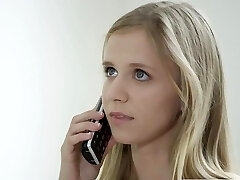 BLACKED Petite blonde teen Rachel James first big black spear