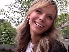 Slutty realtor Pristine Edge gets her shaved vagina banged by a customer