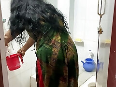 I went to the shower and started fucking my stepsister