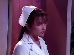 Gorgeous and beautiful European nurse with big stellar breasts