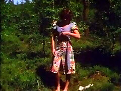 Retro - Girl wanks outdoor