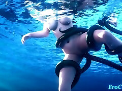 Tifa gets romped in the swimming pool