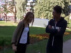 Adorable teenager opens her legs for a large cock inside