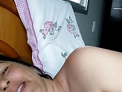 Wife teasing cuckold husband. She drains him and goes nude outside.