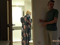 AuntJudysXXX - 59yo Busty Blonde Step-Aunt-in-law Amy Fucks her Step-Cousin