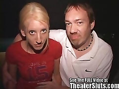 Carla Swallowing Complete Stranger's Cum at The Porn Theater