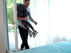 All natural girlfriend Nancy A is happy when she has a chance to ride dick