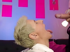 Balls licking, sniffing and outstanding facial