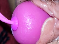 Sex machine slides in to my super-hot wet pussy and of course my hungry arse tonight