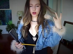 Goddess Violette In Schoolgirl Dominates