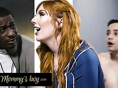 MOMMY'S BOY - Crank MILF Teacher Lauren Phillips Takes 18yo Student's Trouser Snake, Then Gym Teacher's Bbc