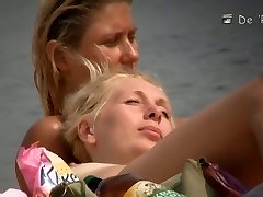 Mature hotties filmed by a nude beach weirdo