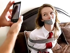 Schoolgirl tied up