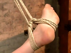 Gorgeous Splashing Orgasmic Rope Slut Gets Bound and Defiled
