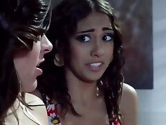 Funny lezdom Nikita Von James threeway action