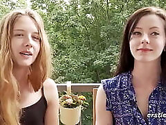 Eries:21-j&auml_hrige Deutsche macht erste lesbische Erfahrung