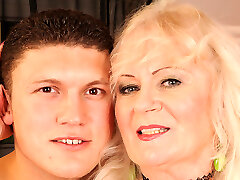 Blonde Hairy GILF Mylen Enjoys Energetic Rock Solid Dick