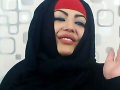 Muslim honey showing off the goods