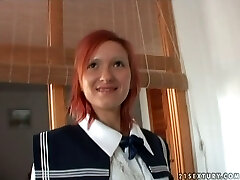 Milky trash is playing with jizz in her mouth in a dirty XXX porn video