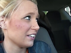 Sexy Blonde Giving A Terrific Titjob Till He Cums On Her Tits