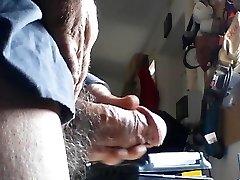 older man masturbating off again