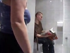 Mom And Boy Having Sex In Restroom