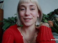 Slow Sexy First-timer Striptease and Masturbation