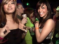 Drunk ladies, dance, flash and get wild at a hot soiree
