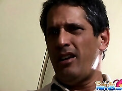 Blonde babysitter Bonnie just started working for Mr.