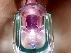 Stella St. Rose - Extreme Wide Open, See my Cervix Close-Up using a Cork