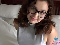 Leana Lovings having fun while her coochie is being prettily fingered