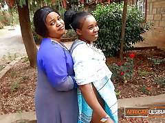 African Married MILFS G/g Make Out In Public During Neighbourhood Soiree