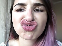 Petite fledgling redheaded teen pisses and sucks cock