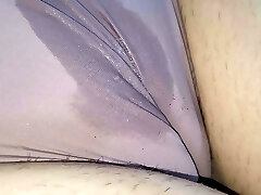 I spit and Rub Impressive Cameltoe Slit of My Friend's Wife