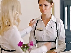 BLACKED BBC-hungry Kaisa & Eveline seduce hotel worker