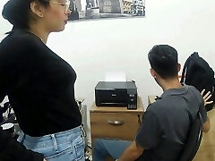 Horny teacher is fucked by her student in swap for raising her grades CUM -Throat - Porn in Spanish