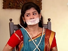 Gagged In Saree