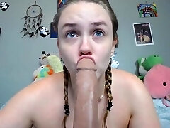 WorkOut Babe Sucks, Fucks & FOOTJOBS Hard Splooging Cock! Multiple Spunk Shots!