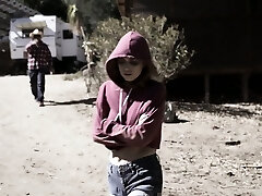 Homeless chick Jill Kassidy gets finally warmed up with intense big cock