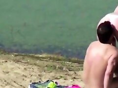 my Stepdaughter caught with her Bf on the beach